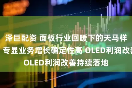 泽巨配资 面板行业回暖下的天马样板：车载、专显业务增长确定性高 OLED利润改善持续落地