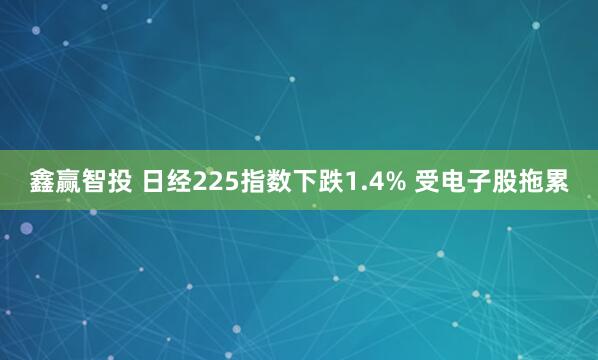 鑫赢智投 日经225指数下跌1.4% 受电子股拖累